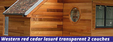 Bardage superbe western red cedar